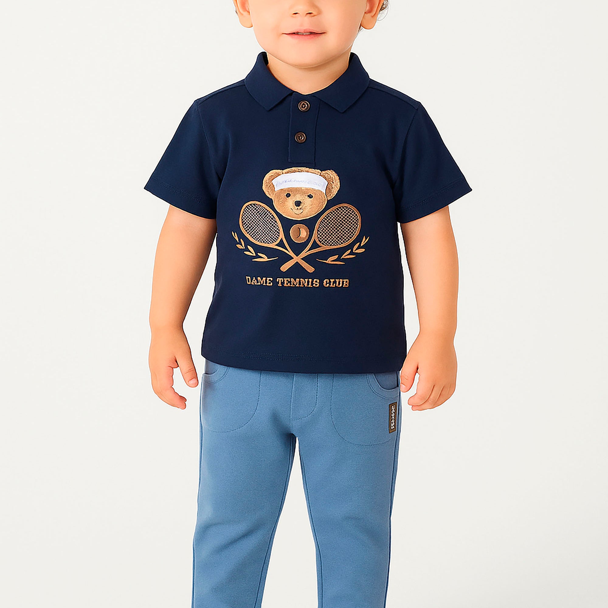 Calça Moletom Infantil Jogger Azul Denim Dame Dos