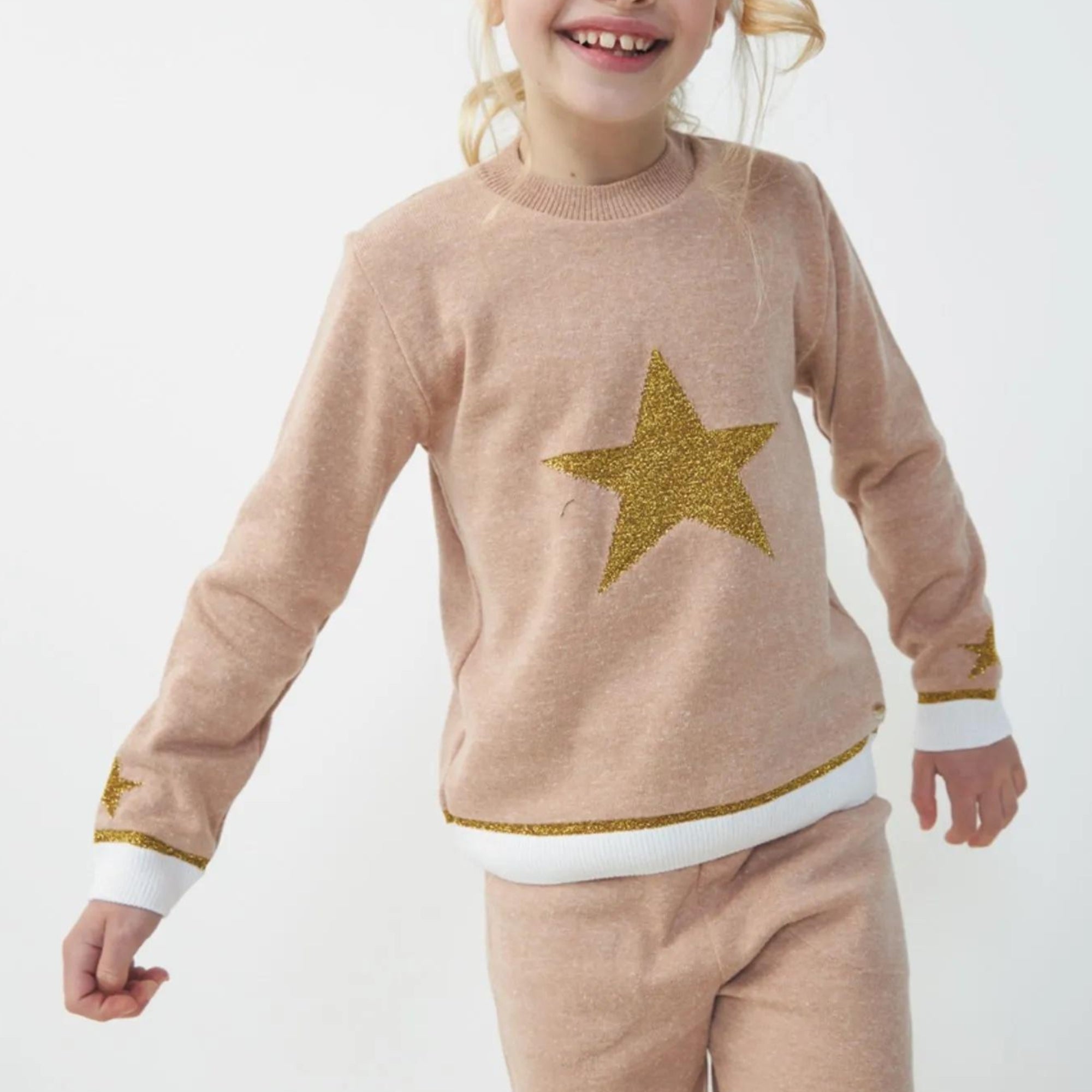 Malha Infantil em Tricot Estrela Dourada - Bebelândia