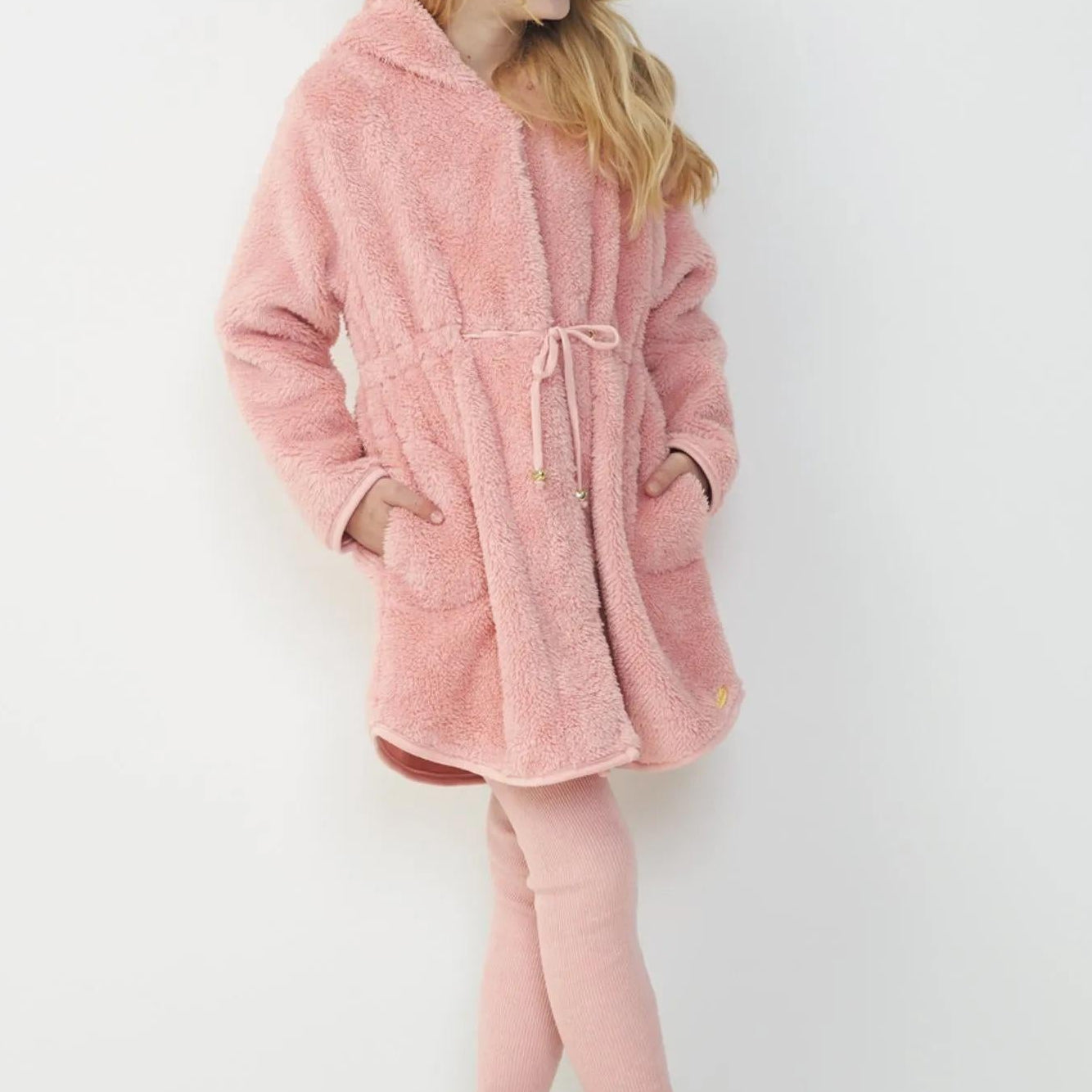 Casaco Infantil Peluciado Teddy Rosa