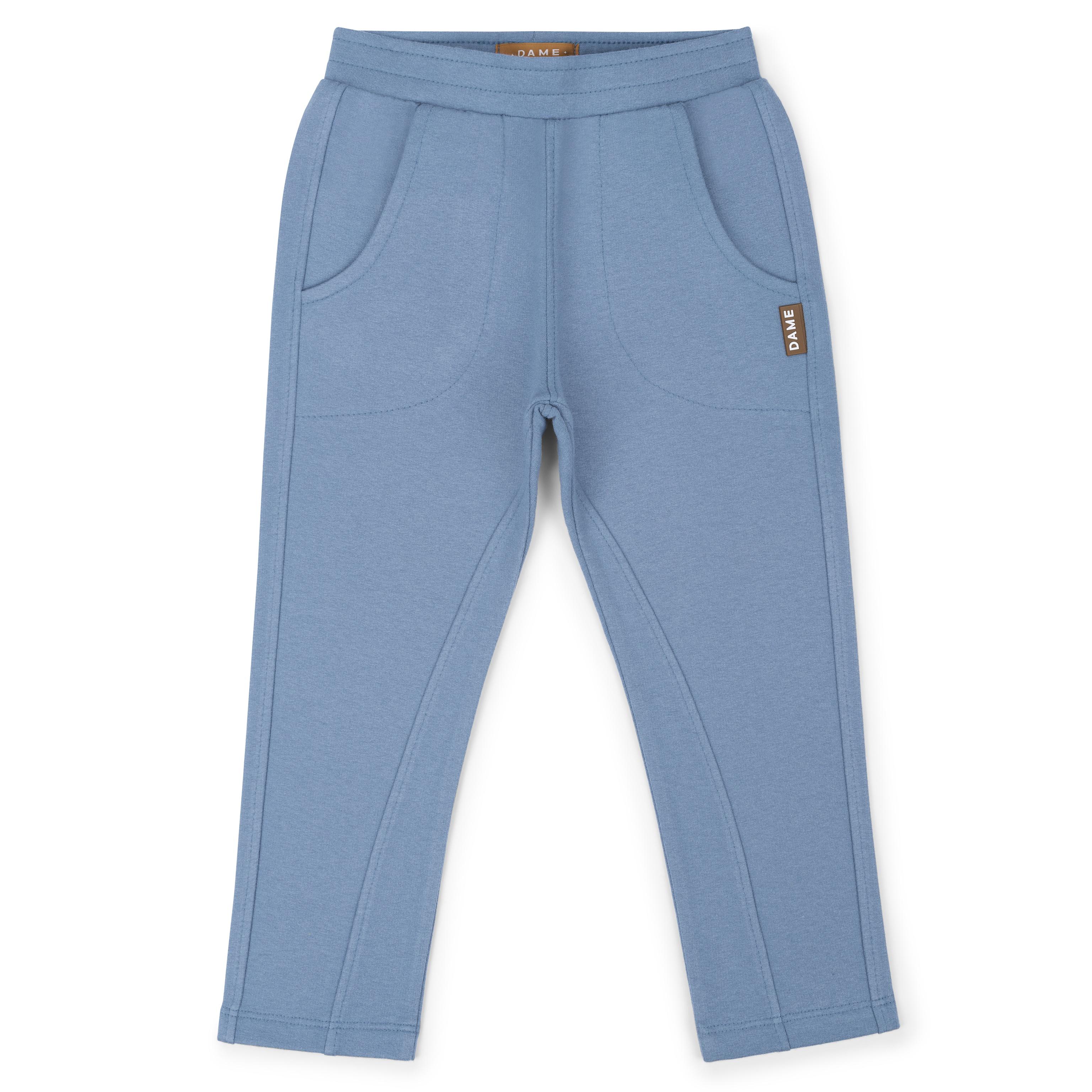 Calça Moletom Infantil Jogger Azul Denim Dame Dos