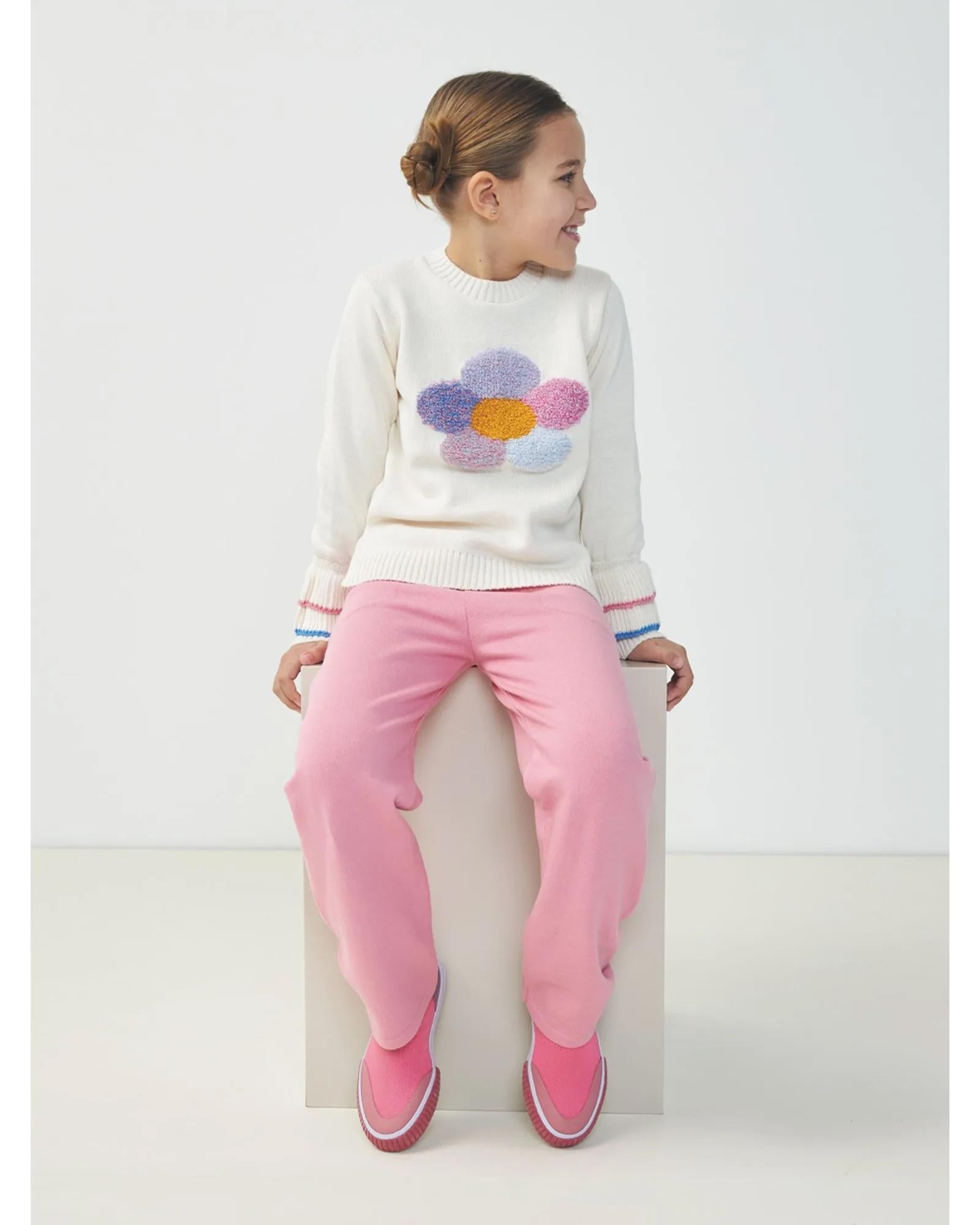 Tricô Infantil Flor